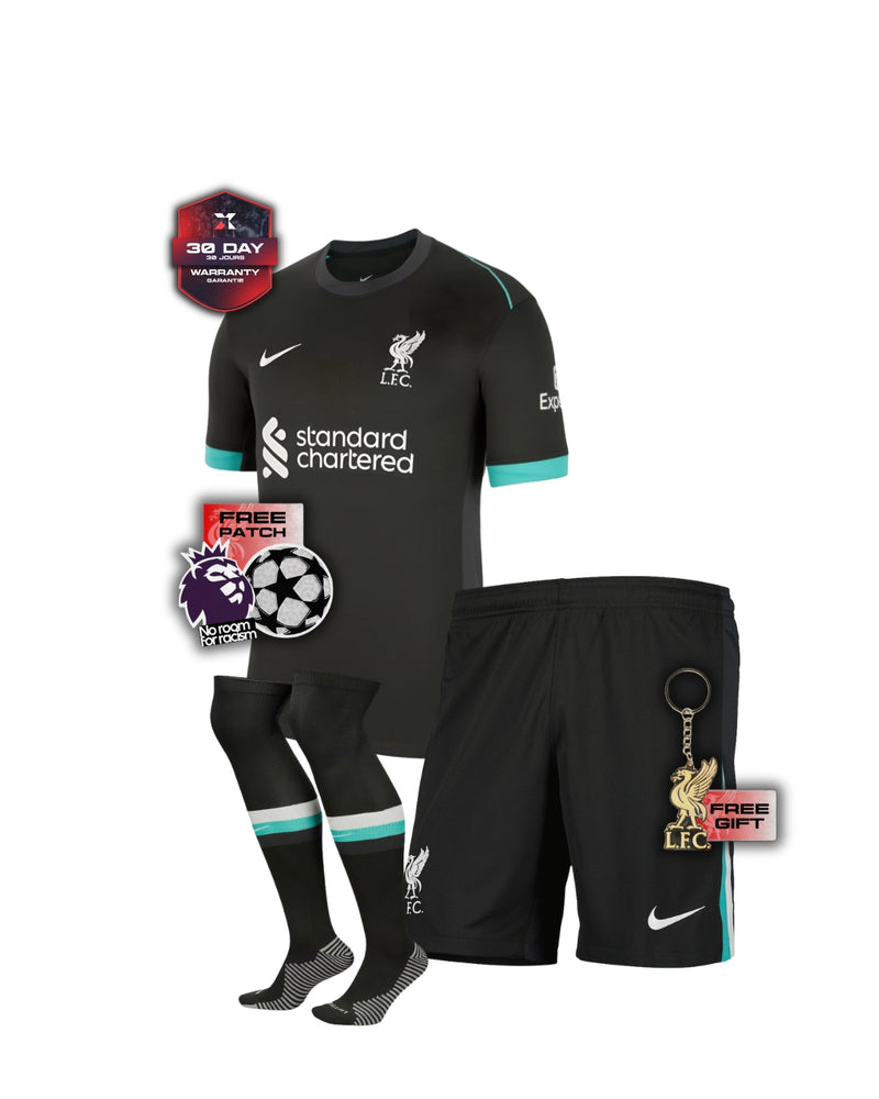 Liverpool Full Kids Kit Away Jersey + Shorts + Socks 24/25