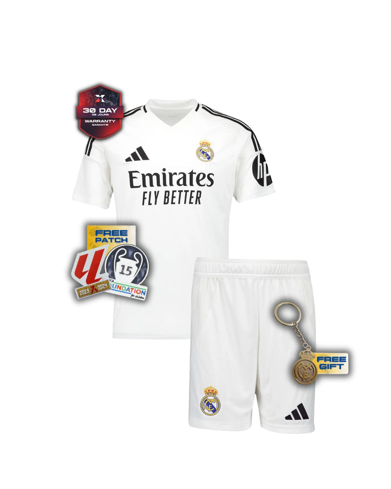 Real Madrid Kids Kit Home Jersey + Shorts 24/25