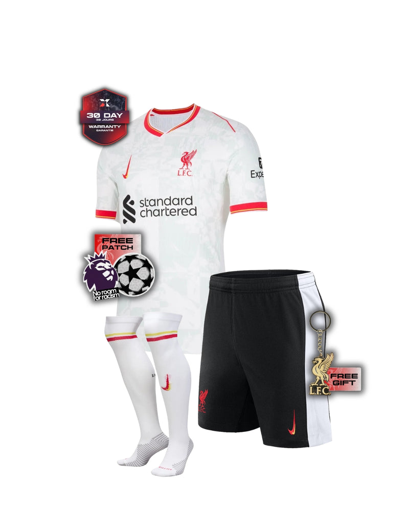 Liverpool Full Kids Kit Third Jersey + Shorts + Socks 24/25