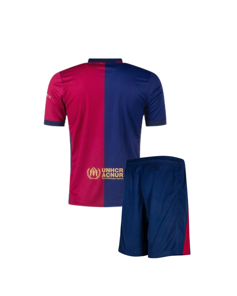 Barcelona Kids Kit Home Jersey + Shorts 24/25