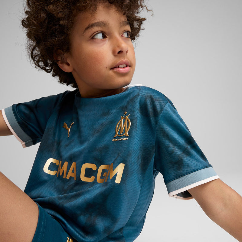 Marseille Kids Kit Away Jersey + Shorts 24/25