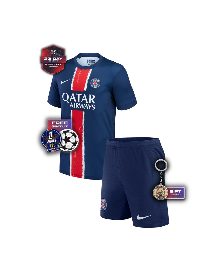 PSG Kids Kit Home Jersey + Shorts 24/25