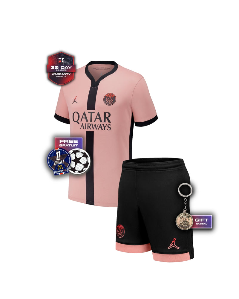 PSG Kids Kit Third Jersey + Shorts 24/25