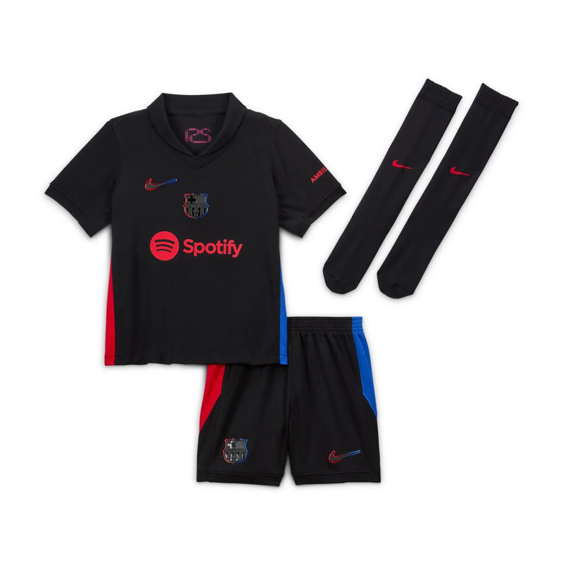 Barcelona Full Kids Kit Away Jersey + Shorts + Socks 24/25