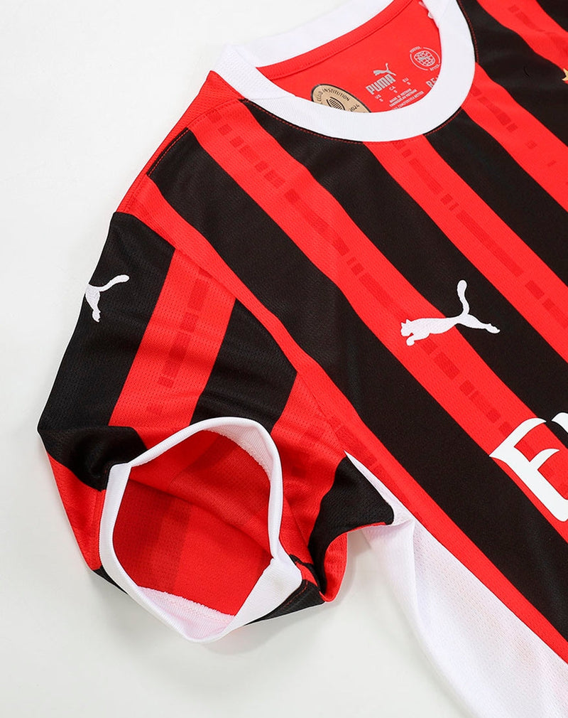 Ac Milan Kids Kit Home Jersey + Shorts 24/25