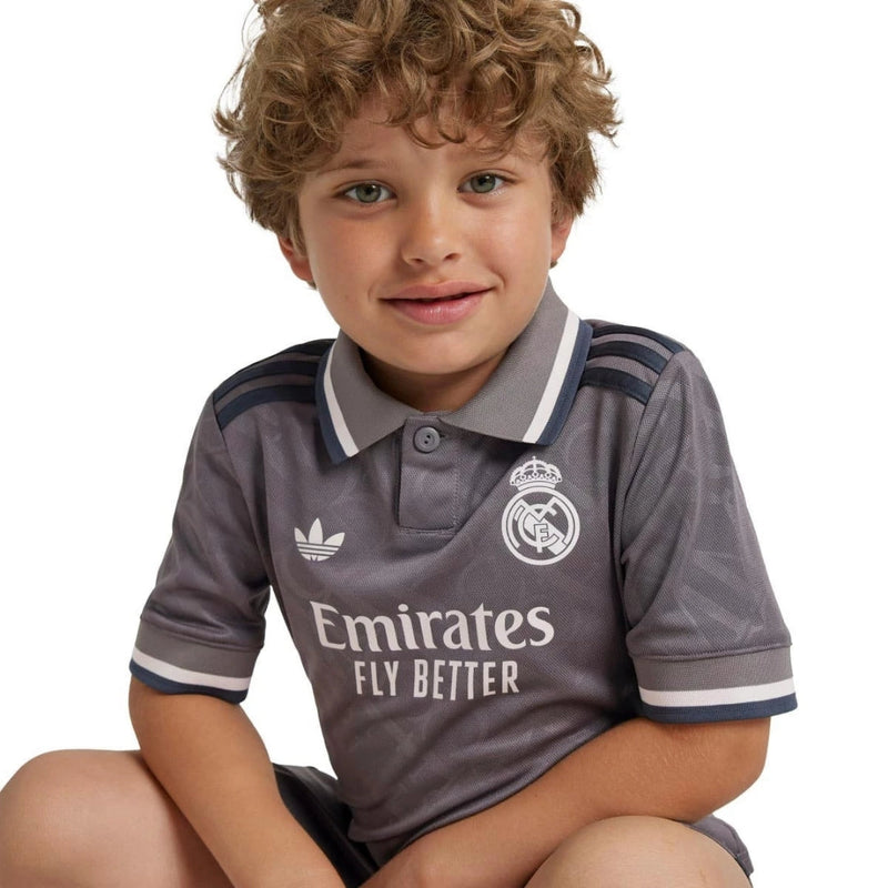 Real Madrid Full Kids Kit Third Jersey + Shorts + Socks 24/25