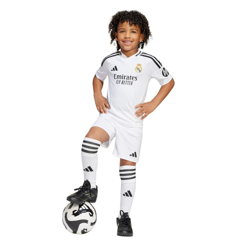 Real Madrid Full Kids Kit Home Jersey + Shorts + Socks 24/25