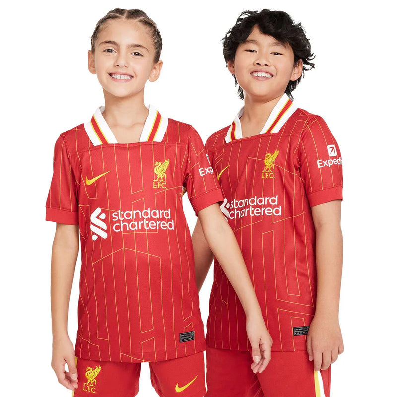 Liverpool Kids Kit Home Jersey + Shorts 24/25