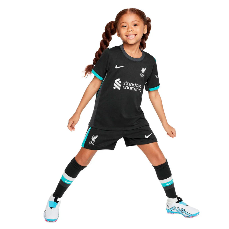 Liverpool Full Kids Kit Away Jersey + Shorts + Socks 24/25