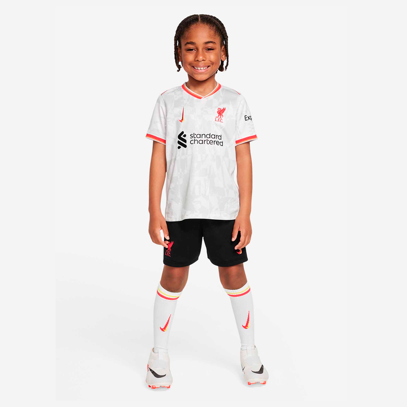 Liverpool Full Kids Kit Third Jersey + Shorts + Socks 24/25